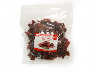 Кальмар паутинка: Говядина вяленая (строганина)