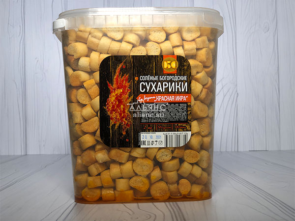 Сухарики с красной икрой в Марьино