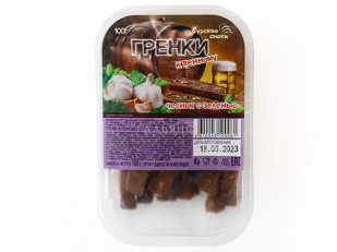 БОБАРАХИС Арахис премиум со вкусом бекон 1кг: Сурские гренки Чеснок с зеленью (100 гр)