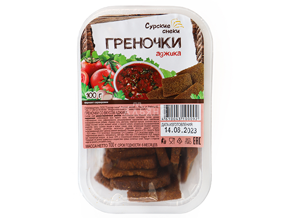 Сурские гренки с Аджикой (100 гр) в Марьино