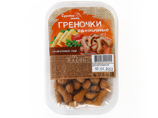 Сурские (ПШЕНИЧНЫЕ) Сливочный сыр (100 гр) в Марьино