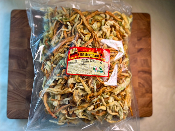 Нитка ЖАРЕНАЯ "Васаби" Oktobersnack 1 кг (сырный продукт) в Марьино