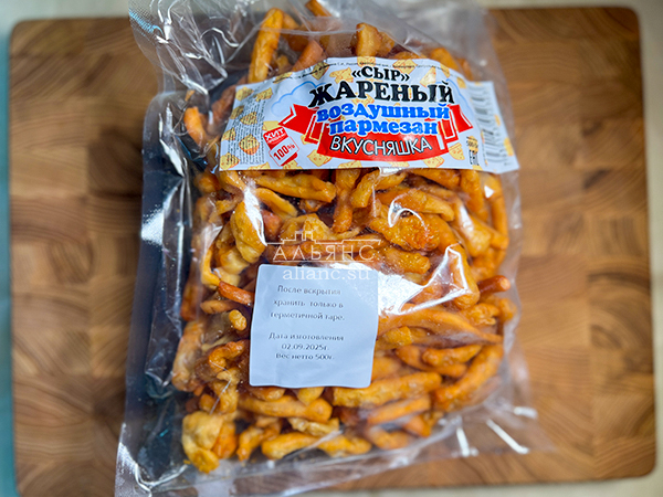 Жареный сыр "ВКУСНЯШКА" со вкусом пармезан (500 гр) в Марьино