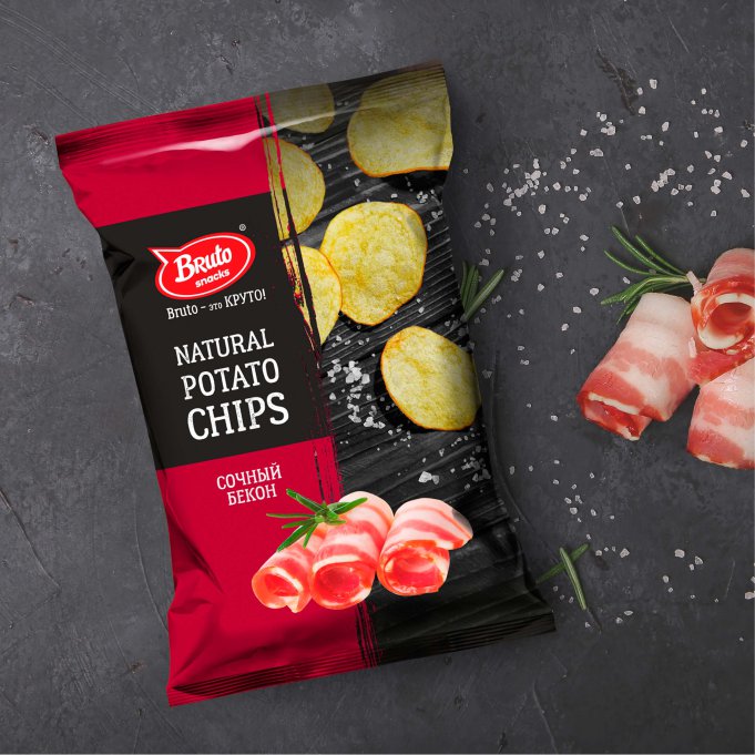 Картофель «Бруто» со вкусом бекона 130 гр. в Марьино