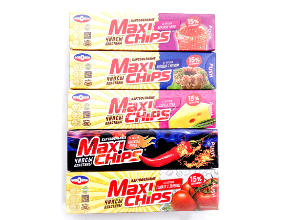 Чипсы "Maxi chips" ассорти 100 гр. в Марьино