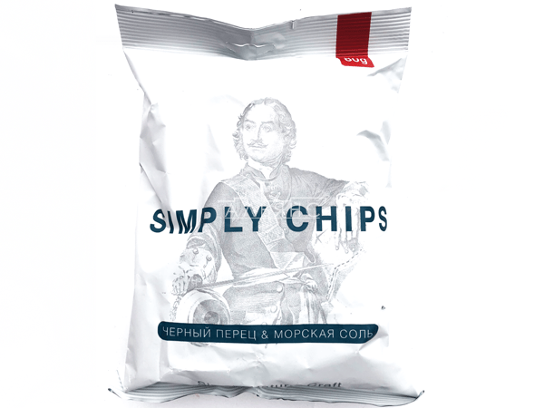 Картофельные чипсы "Simple chips" Морская соль и черный перец 80 гр. в Марьино