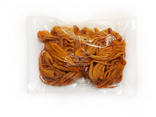 Бычок тушка б/г холодного копчения: Кальмар щупальца (мелкие) холодного копчения